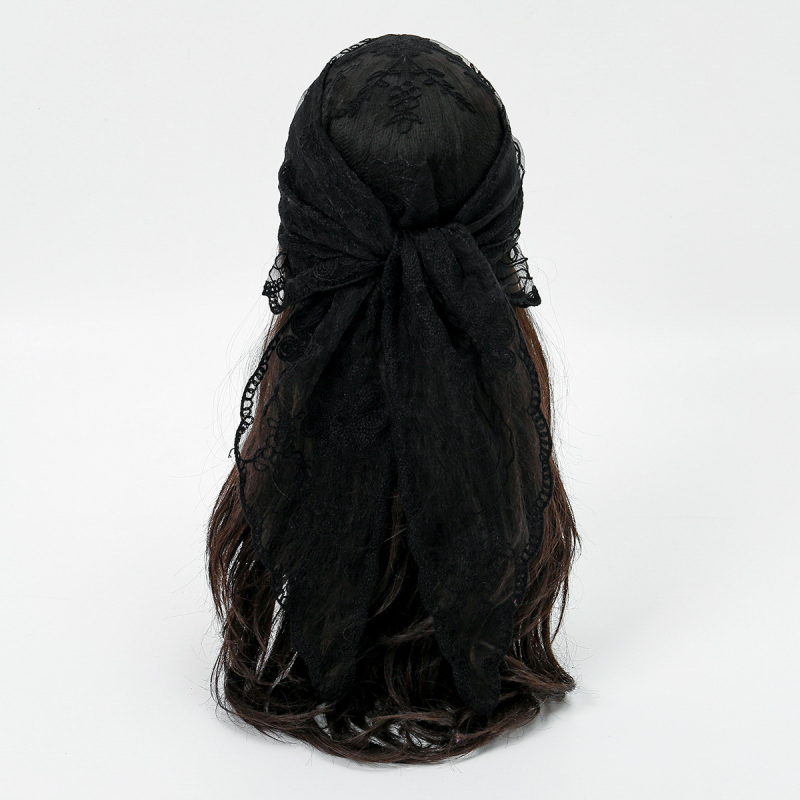 Krajkový vyšívaný trojuholníkový šál - ľahký, dekoratívny, unisex doplnok