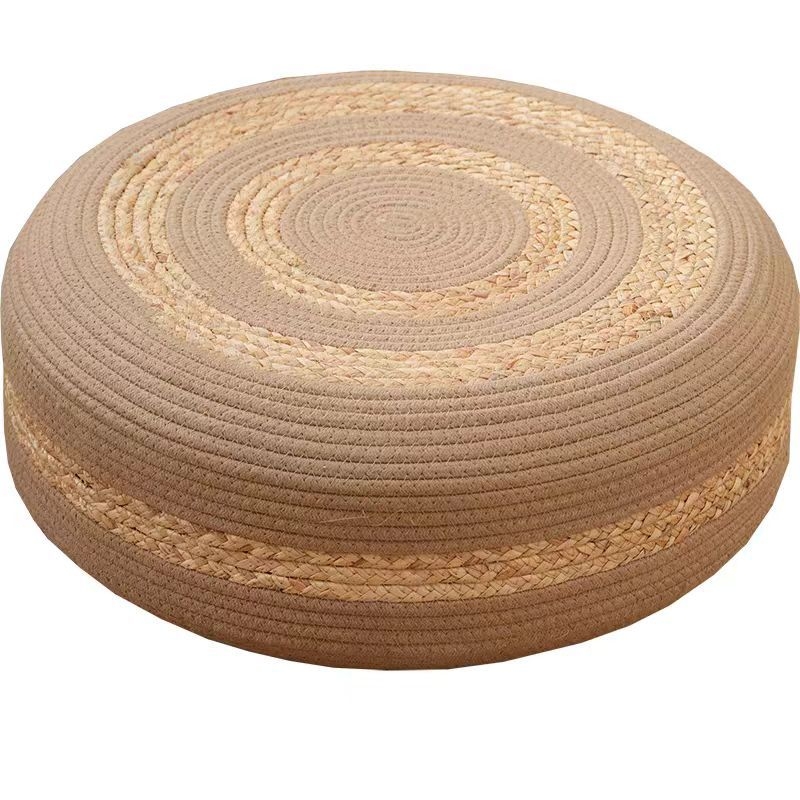 Kruhový tatami meditácia vankúš z bavlneného šnúrky, na podlahe, do obývačky a na balkón.