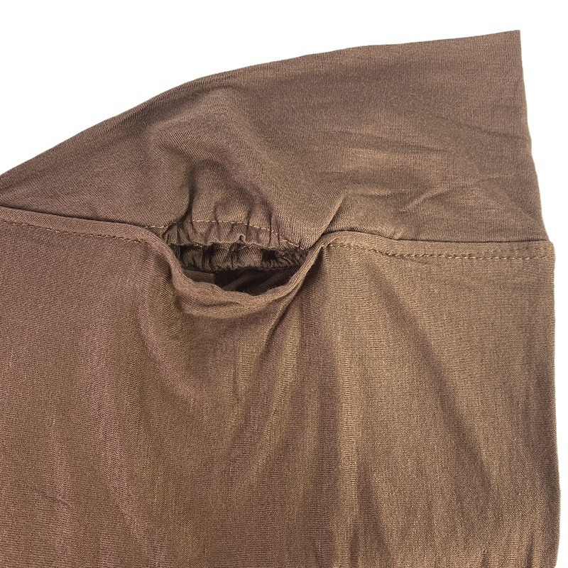 Turban šatka z mercerizovanej bavlny jersey s dierkami na uši, zimný štýl, rozmery 80×180 cm