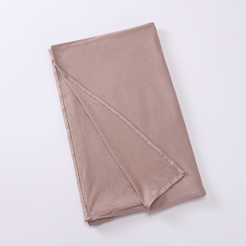 Turban šatka z mercerizovanej bavlny jersey s dierkami na uši, zimný štýl, rozmery 80×180 cm