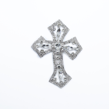 Krížové rhinestone ozdoby na oblečenie, topánky a klobúky – ručne zašívané diamantové doplnky pre DIY šperky