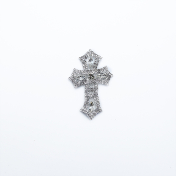 Krížové rhinestone ozdoby na oblečenie, topánky a klobúky – ručne zašívané diamantové doplnky pre DIY šperky