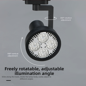 LED skriňa pre PAR30 LED trakové osvetlenie, sada s držiakom so štyrmi pazúrmi a príslušenstvom k lampe