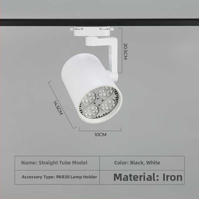 LED skriňa pre PAR30 LED trakové osvetlenie, sada s držiakom so štyrmi pazúrmi a príslušenstvom k lampe