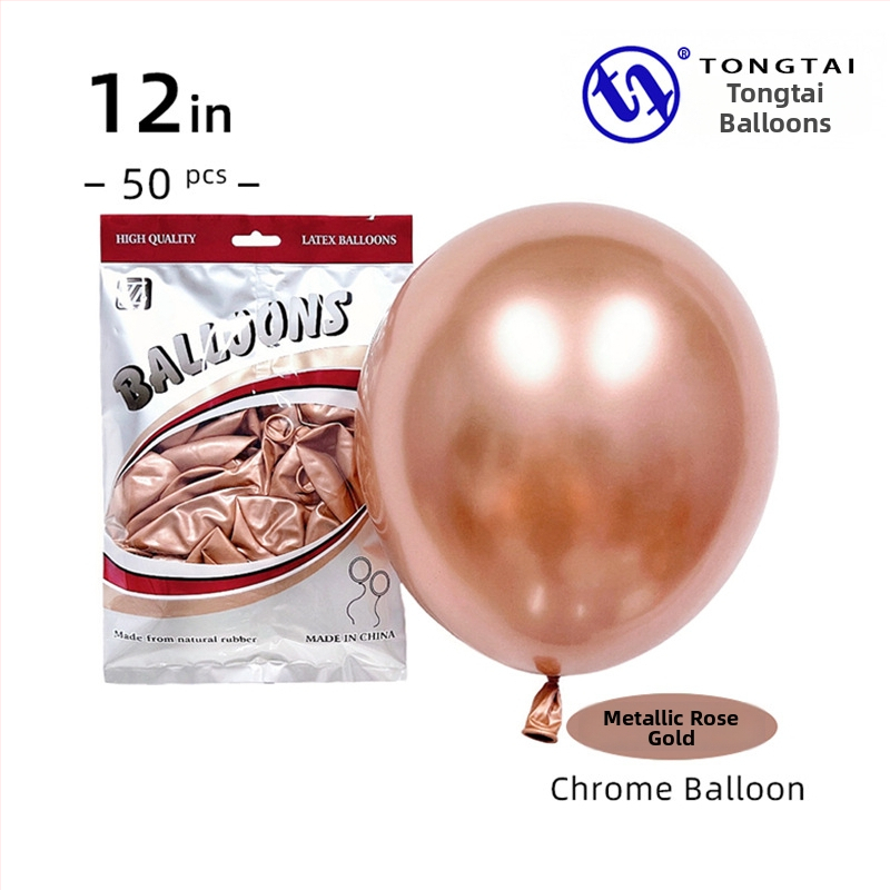 Chromovo zlaté latexové balóniky, 12 palcov, 2,8 g, dekorácia na svadbu