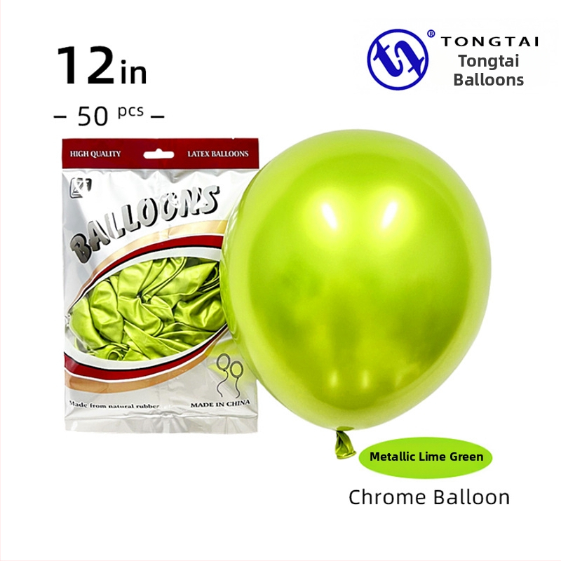 Chromovo zlaté latexové balóniky, 12 palcov, 2,8 g, dekorácia na svadbu
