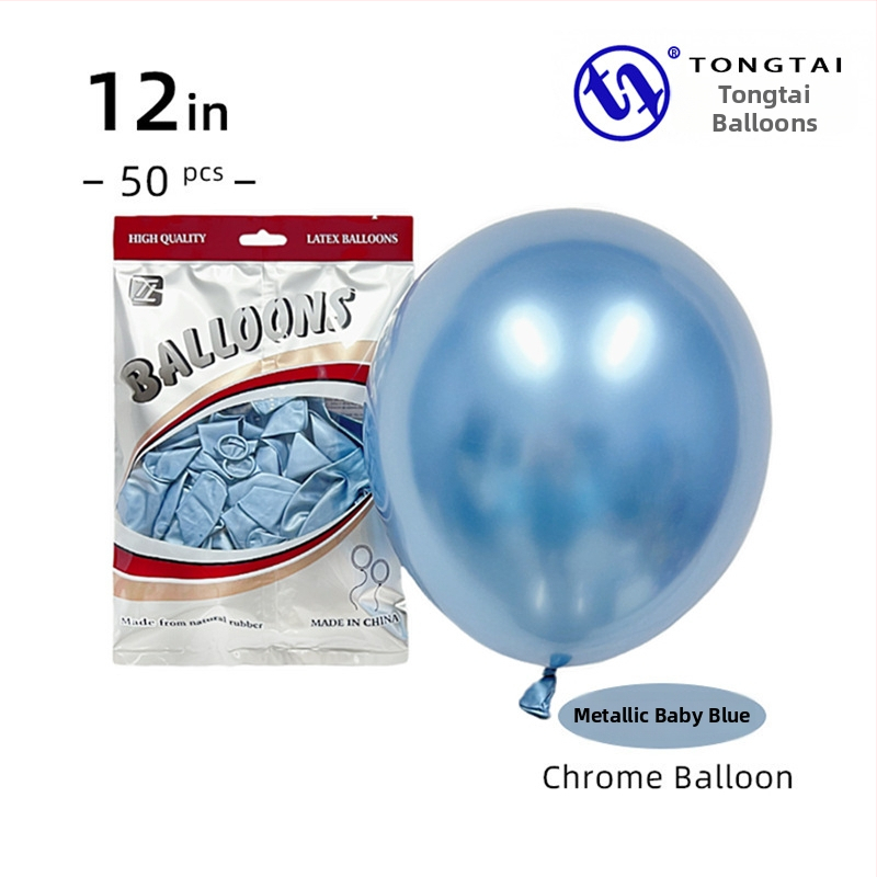 Chromovo zlaté latexové balóniky, 12 palcov, 2,8 g, dekorácia na svadbu