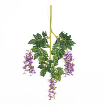 Umelá Wisteria visiaca liana, výška 110 cm, dekorácie na svadbu a interiér