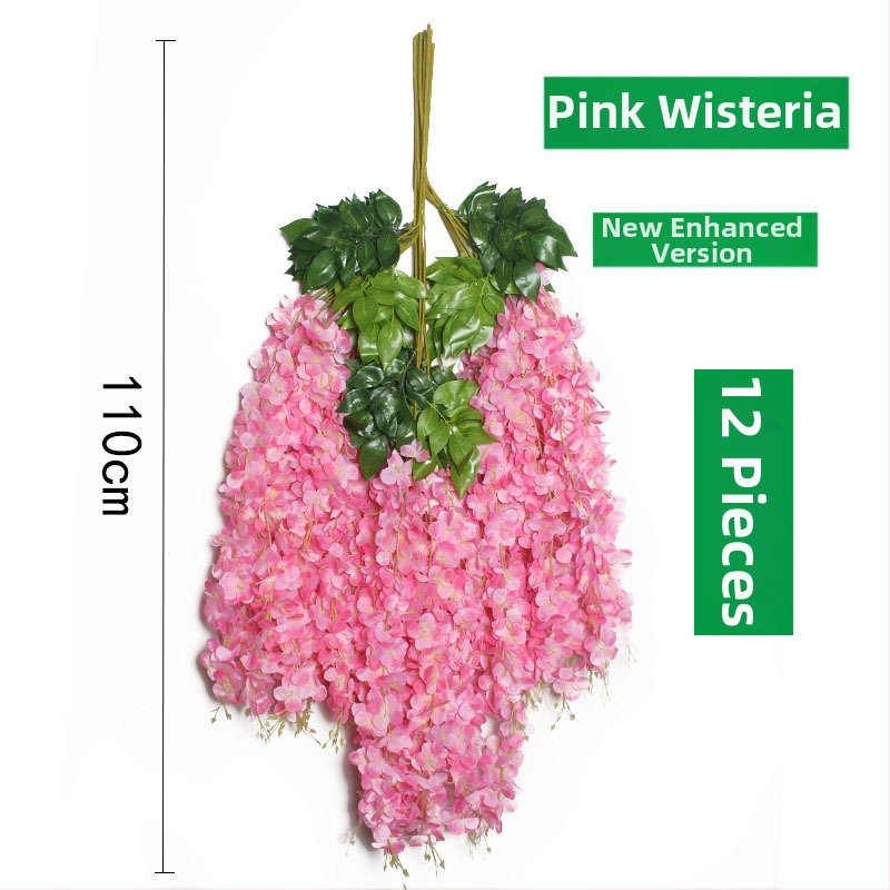 Umelá Wisteria visiaca liana, výška 110 cm, dekorácie na svadbu a interiér