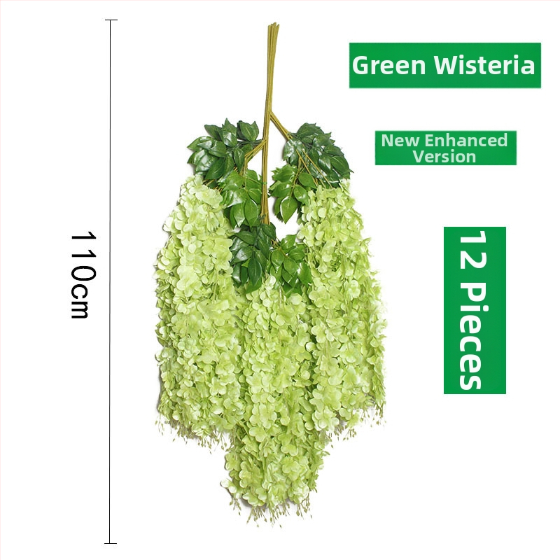 Umelá Wisteria visiaca liana, výška 110 cm, dekorácie na svadbu a interiér