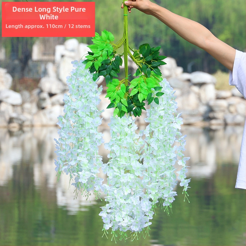 Umelá Wisteria visiaca liana, výška 110 cm, dekorácie na svadbu a interiér
