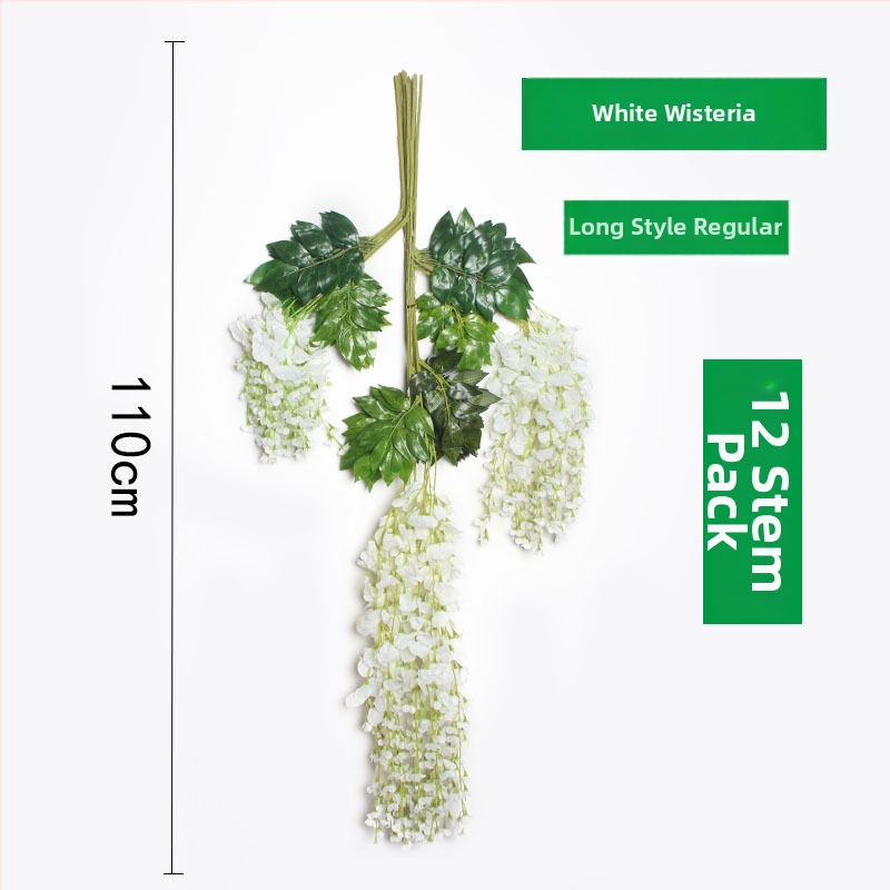 Umelá Wisteria visiaca liana, výška 110 cm, dekorácie na svadbu a interiér