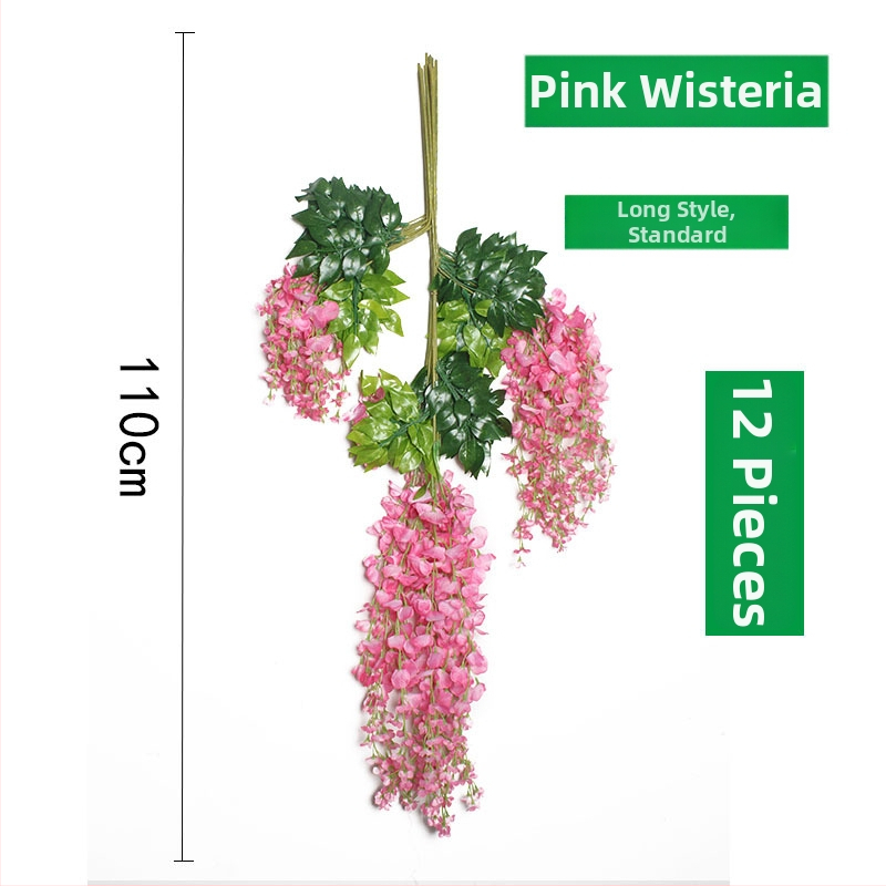 Umelá Wisteria visiaca liana, výška 110 cm, dekorácie na svadbu a interiér