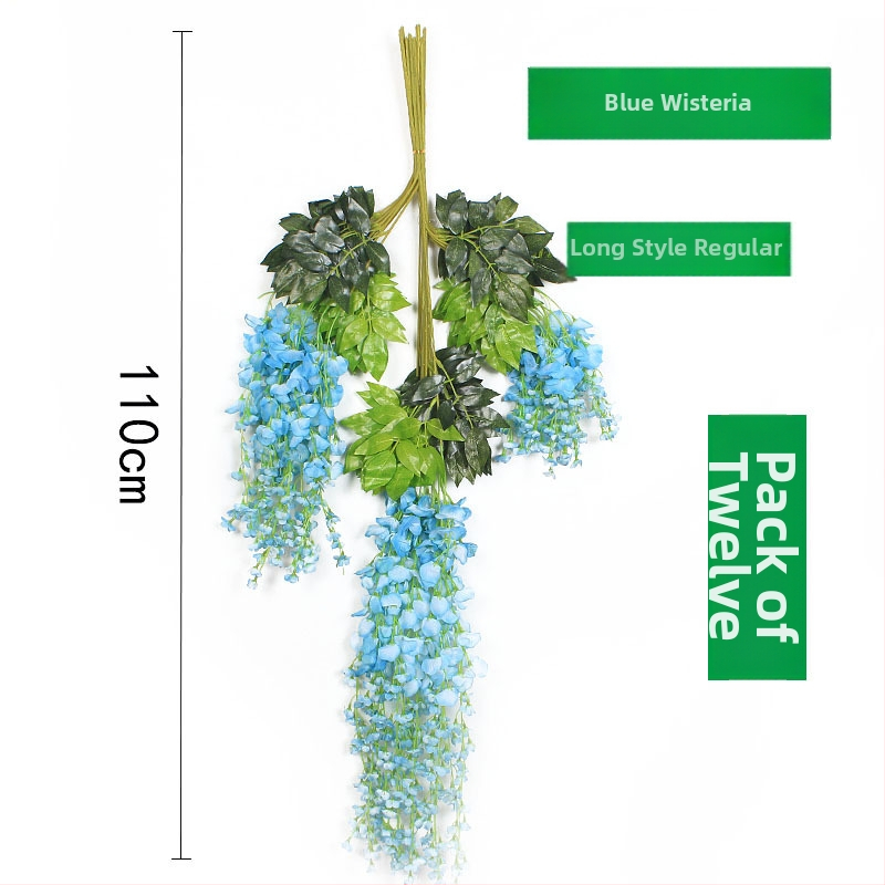 Umelá Wisteria visiaca liana, výška 110 cm, dekorácie na svadbu a interiér