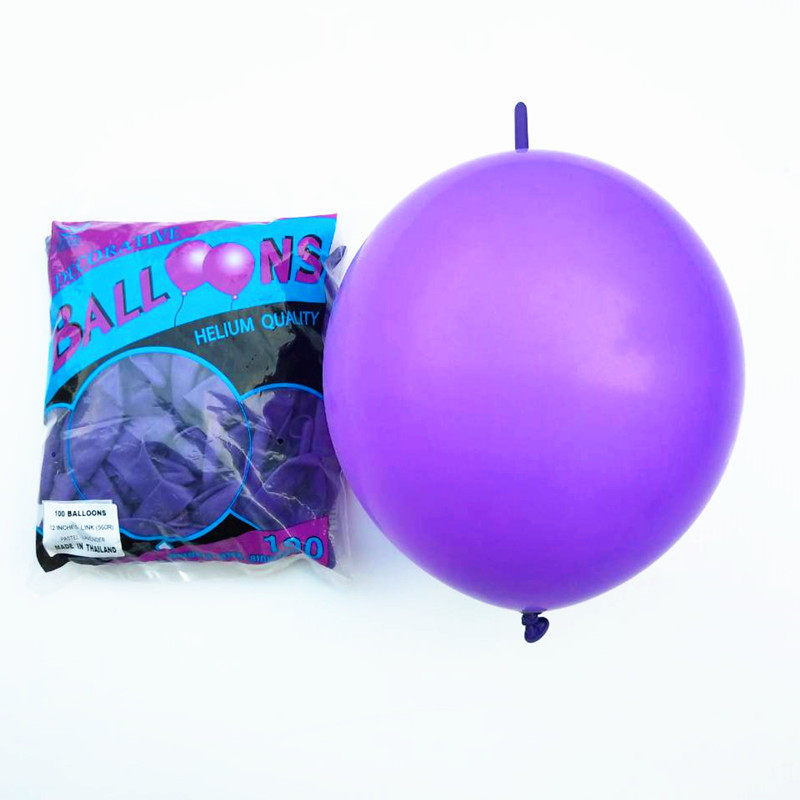 10-palcové husté okrúhle latexové balóny makaronovej fialovej farby pre elegantnú výzdobu narodenín a otvorenia obchodu