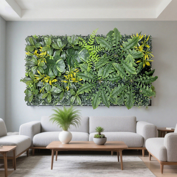 50×100 cm umelý rastlinný stenový panel – Milan tráva pre vonkajšiu výzdobu balkóna