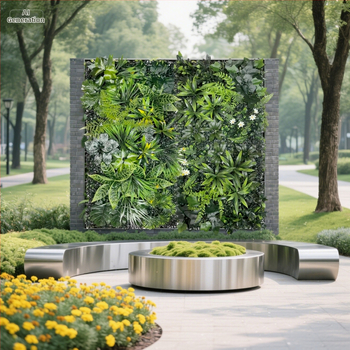 50×100 cm umelý rastlinný stenový panel – Milan tráva pre vonkajšiu výzdobu balkóna