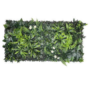 50×100 cm umelý rastlinný stenový panel – Milan tráva pre vonkajšiu výzdobu balkóna