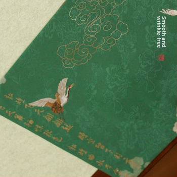 Taillon Gold obojstranná podložka na čajovú ceremóniu Dunhuang, čínske zen štýl, nepremokavá, pre jednu osobu