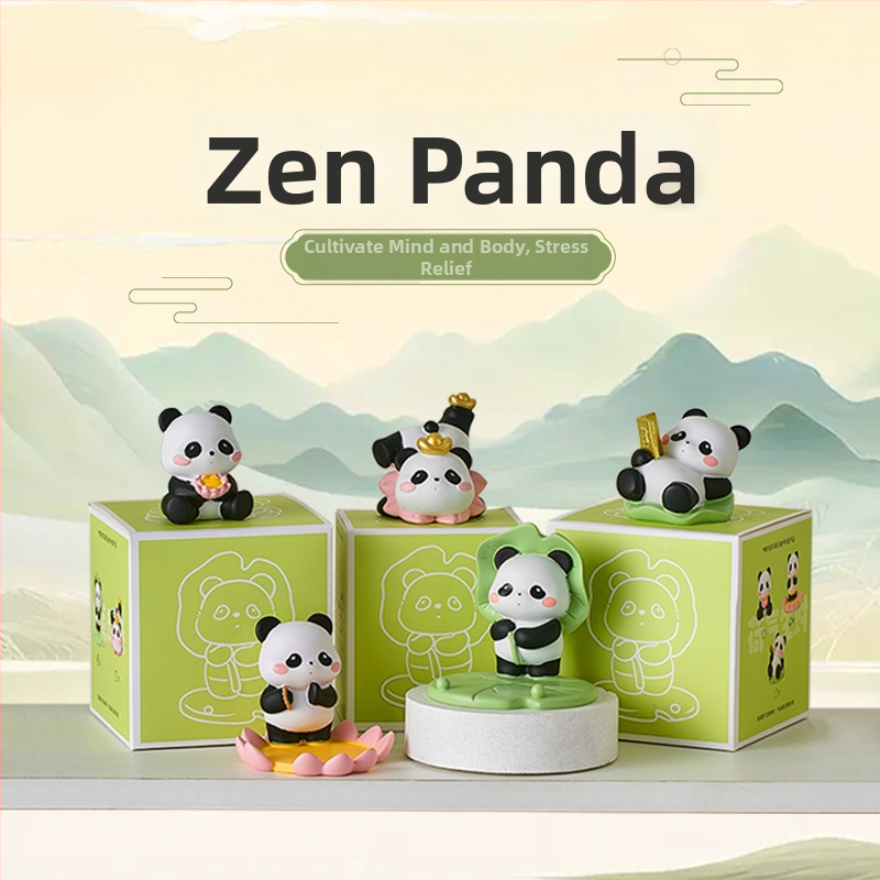 Panda stojan na telefón z živice, dekoratívna figúrka do obývačky, spálne alebo kancelárie – darček k narodeninám