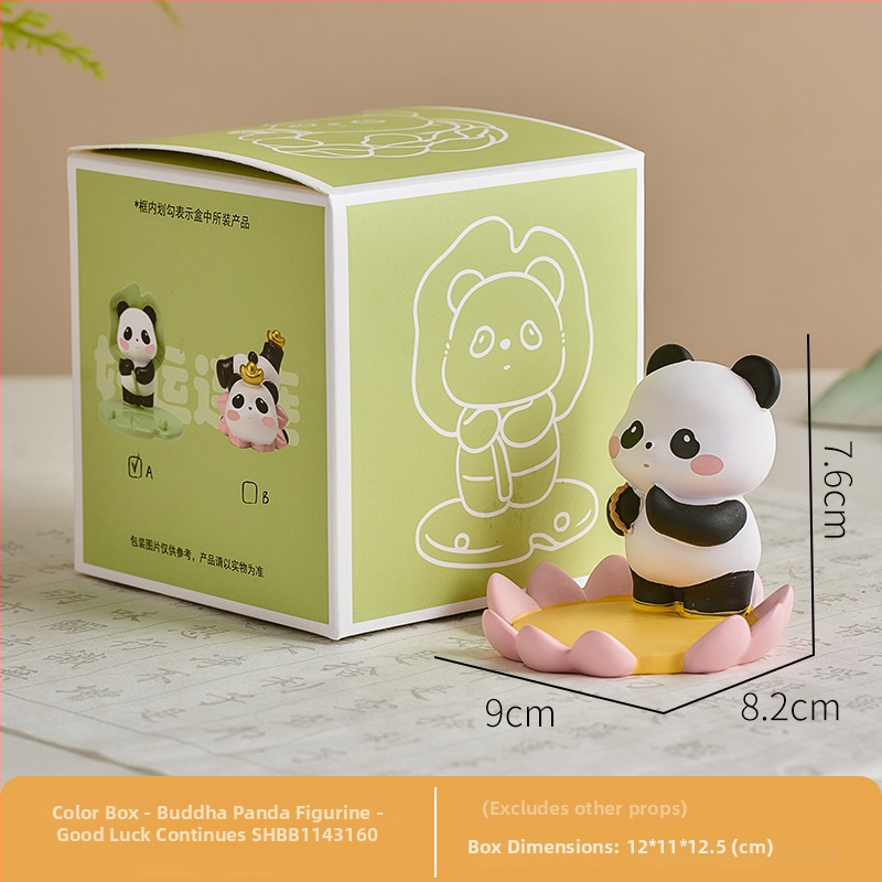Panda stojan na telefón z živice, dekoratívna figúrka do obývačky, spálne alebo kancelárie – darček k narodeninám