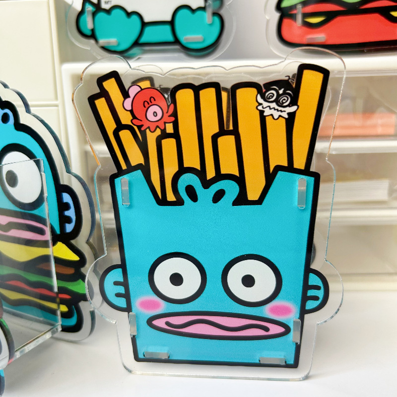 Kreatívny roztomilý akrylový stojan na ceruzky so Sanrio clownfish, stolový organizér pre kozmetiku a školské potreby