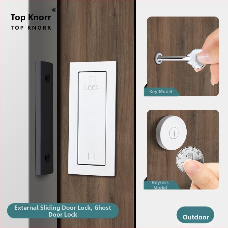 Zámok pre kúpeľňu s univerzálnym kľúčom pre vonkajšie posuvné dvere, vstavaný dizajn