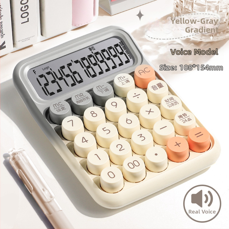 Yitong Rz-817 Hlasom riadený mini multifunkčný kalkulačr pre kanceláriu a účtovníctvo