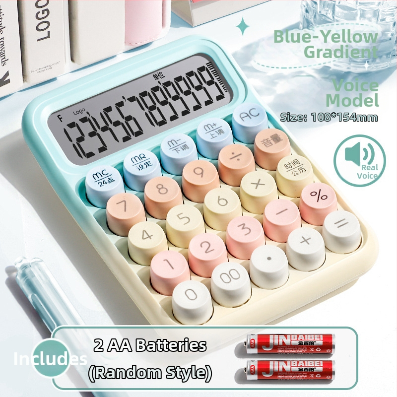 Yitong Rz-817 Hlasom riadený mini multifunkčný kalkulačr pre kanceláriu a účtovníctvo