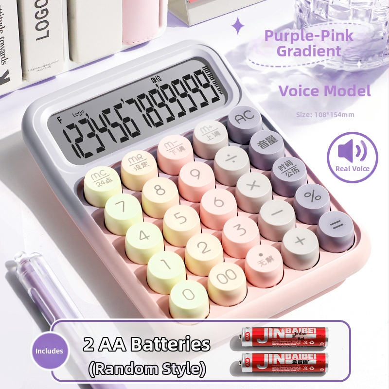Yitong Rz-817 Hlasom riadený mini multifunkčný kalkulačr pre kanceláriu a účtovníctvo