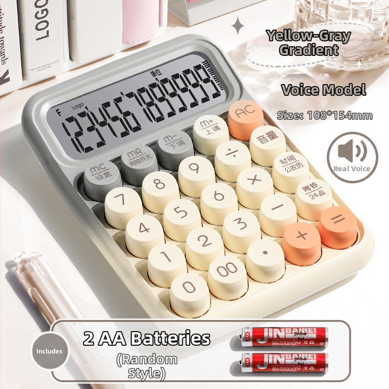 Yitong Rz-817 Hlasom riadený mini multifunkčný kalkulačr pre kanceláriu a účtovníctvo