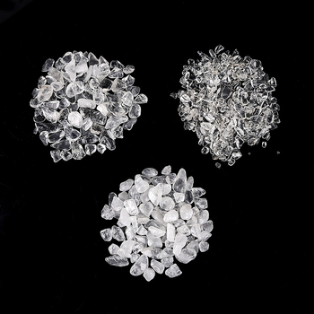 Bijeli kristalni šljunak, kamen za demagnetiziranje, čestice za pročišćavanje minerala, dekorativni komad, sirovo kamenje