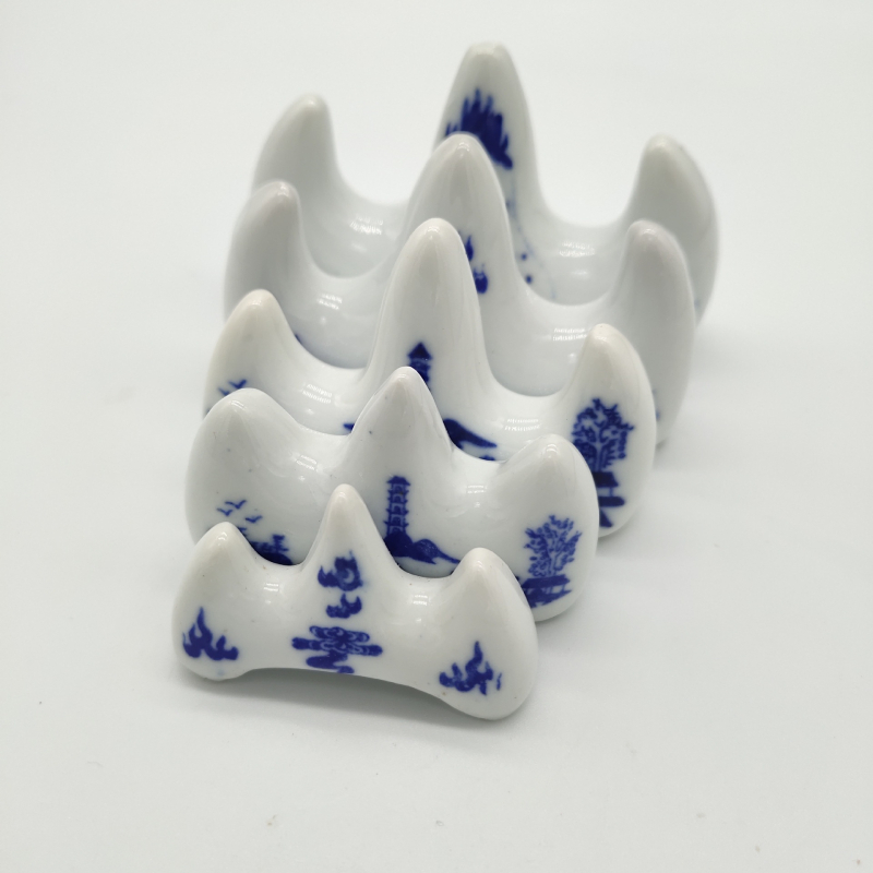 Modro-biely porcelánový držiak na štetce, v antickom štýle, stolová dekorácia, tri veľkosti: veľká, stredná, malá