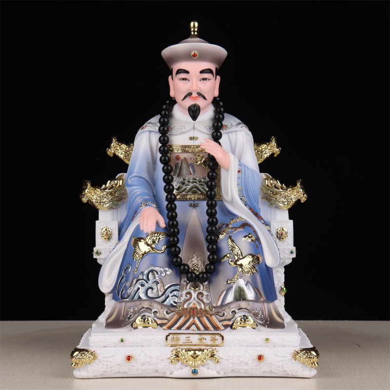 Imitované porcelánové sošky taoistických bohov: Hu San Tai Ye, Hu San Tai Nai, Huang San Tai Ye, Huang San Tai Nai, Pang Tai Ye, Pang Tai Nai, Chang Tai Ye, Hei Lao Tai