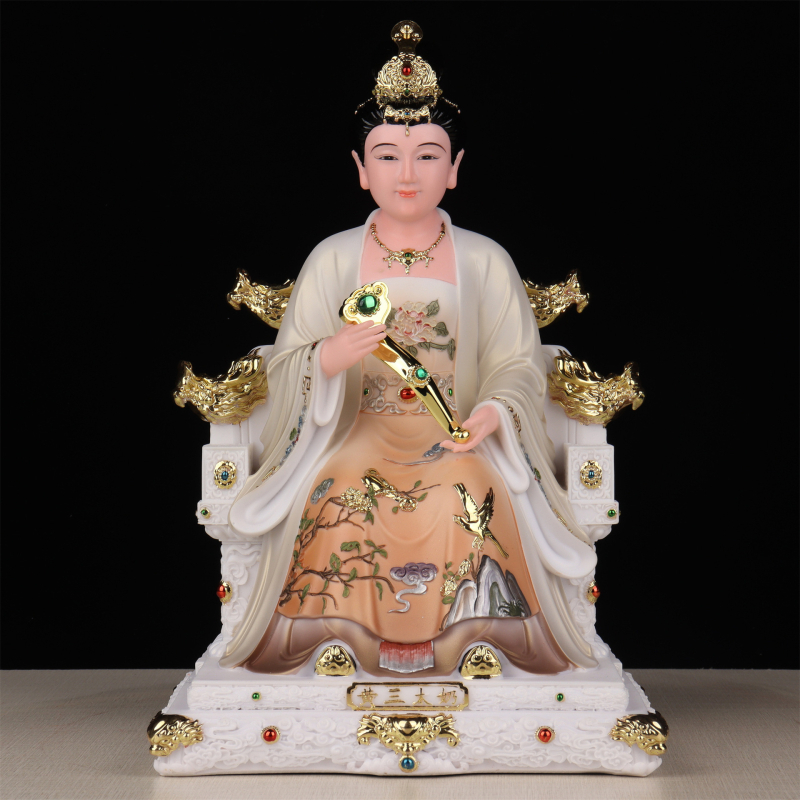 Imitované porcelánové sošky taoistických bohov: Hu San Tai Ye, Hu San Tai Nai, Huang San Tai Ye, Huang San Tai Nai, Pang Tai Ye, Pang Tai Nai, Chang Tai Ye, Hei Lao Tai