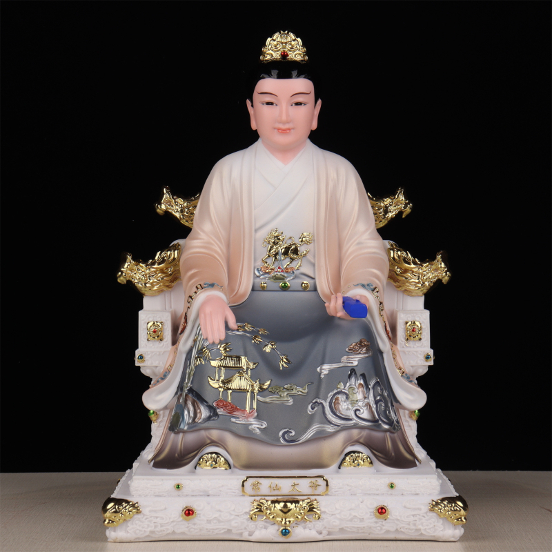 Imitované porcelánové sošky taoistických bohov: Hu San Tai Ye, Hu San Tai Nai, Huang San Tai Ye, Huang San Tai Nai, Pang Tai Ye, Pang Tai Nai, Chang Tai Ye, Hei Lao Tai