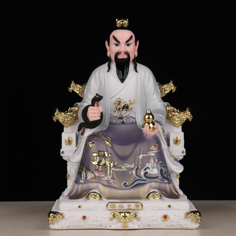 Imitované porcelánové sošky taoistických bohov: Hu San Tai Ye, Hu San Tai Nai, Huang San Tai Ye, Huang San Tai Nai, Pang Tai Ye, Pang Tai Nai, Chang Tai Ye, Hei Lao Tai