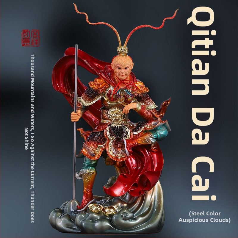 Socha Kráľa opíc z živice pre buddhistický oltár a obývaciu izbu