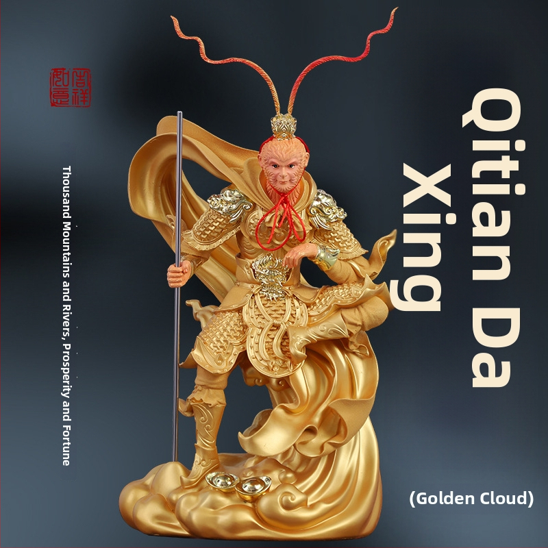 Socha Kráľa opíc z živice pre buddhistický oltár a obývaciu izbu