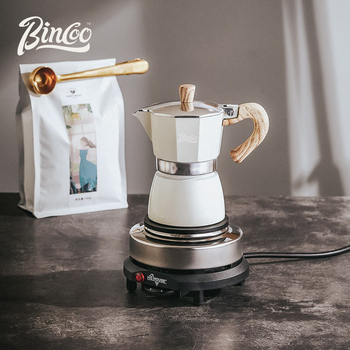 Bincoo Talianska moka pot na kávu, kompaktný domáci kávovar, súprava príslušenstva pre kávu