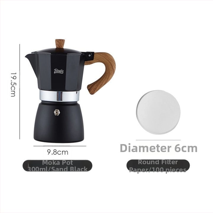 Bincoo Talianska moka pot na kávu, kompaktný domáci kávovar, súprava príslušenstva pre kávu