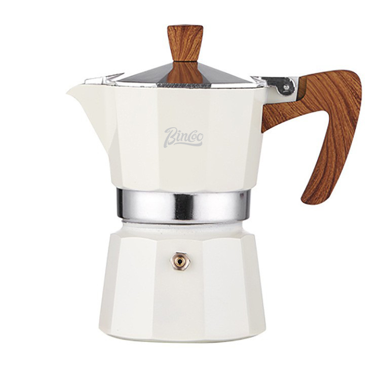 Bincoo Talianska moka pot na kávu, kompaktný domáci kávovar, súprava príslušenstva pre kávu