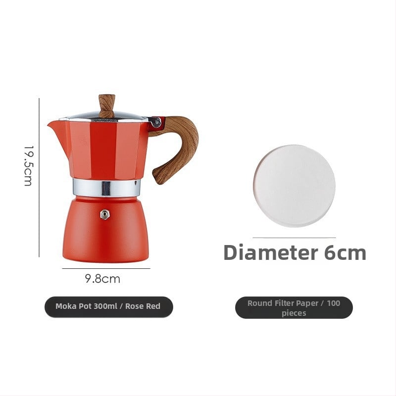Bincoo Talianska moka pot na kávu, kompaktný domáci kávovar, súprava príslušenstva pre kávu