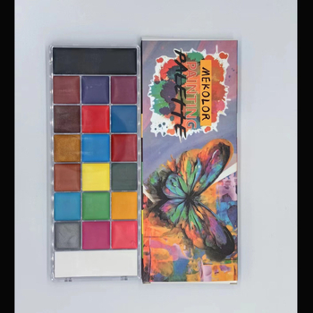 Set od 20 boja uljnih boja s oznakama za crtanje lica, scenski makeup i crtanje tijela, Halloween i Božić