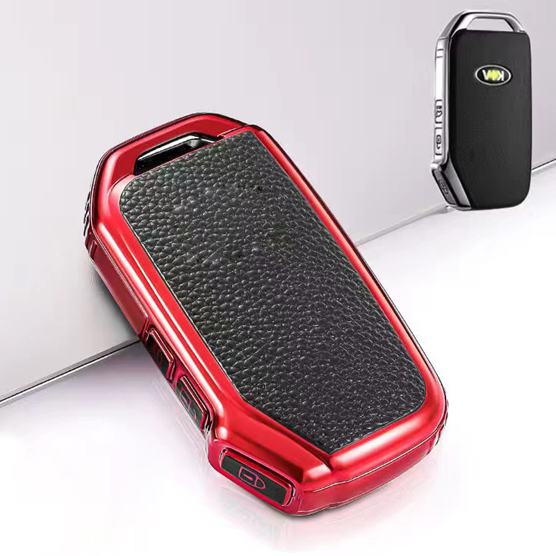 TPU futrola za ključ Kia s kožnom teksturom za modele K3, KX3, KX7, K5 i Sportage