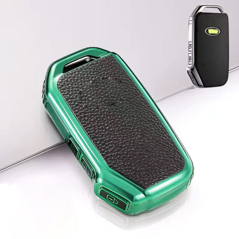 TPU futrola za ključ Kia s kožnom teksturom za modele K3, KX3, KX7, K5 i Sportage