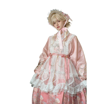 Hanfu set: ženski top i ružna Mamian suknja u Ming stilu