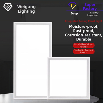 Integrované LED ploché panelové svietidlo na strop, 600×600 mm, hliníkové puzdro, nie stmievateľné, životnosť 30 000 h