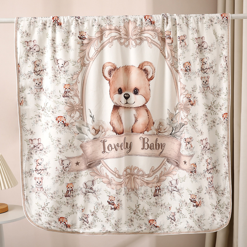 Swaddle za novorođenče od 100% pamuka, debeli, s motivom životinja, za jesen i zimu