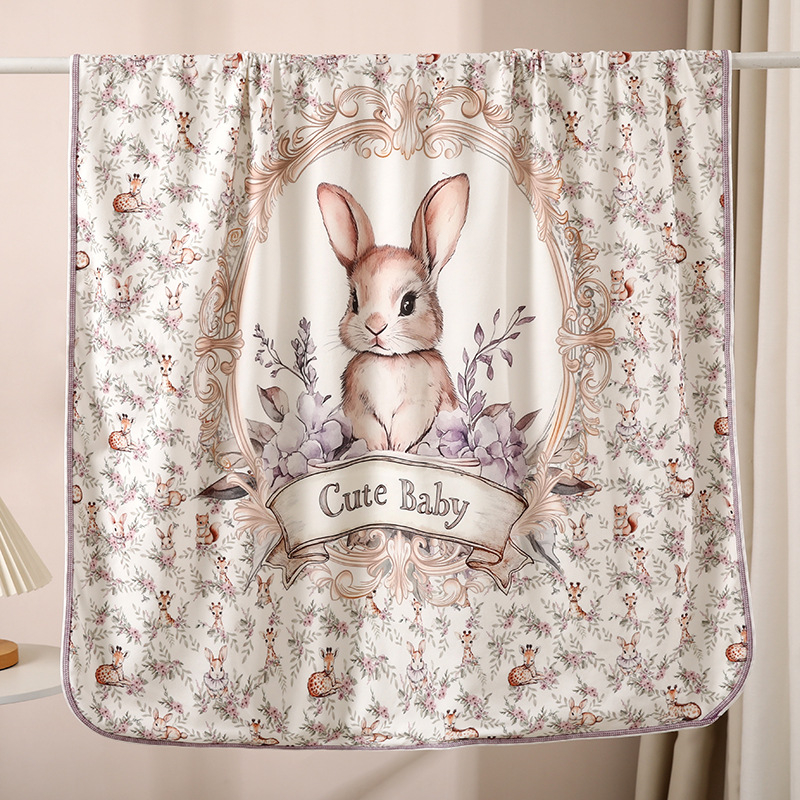 Swaddle za novorođenče od 100% pamuka, debeli, s motivom životinja, za jesen i zimu